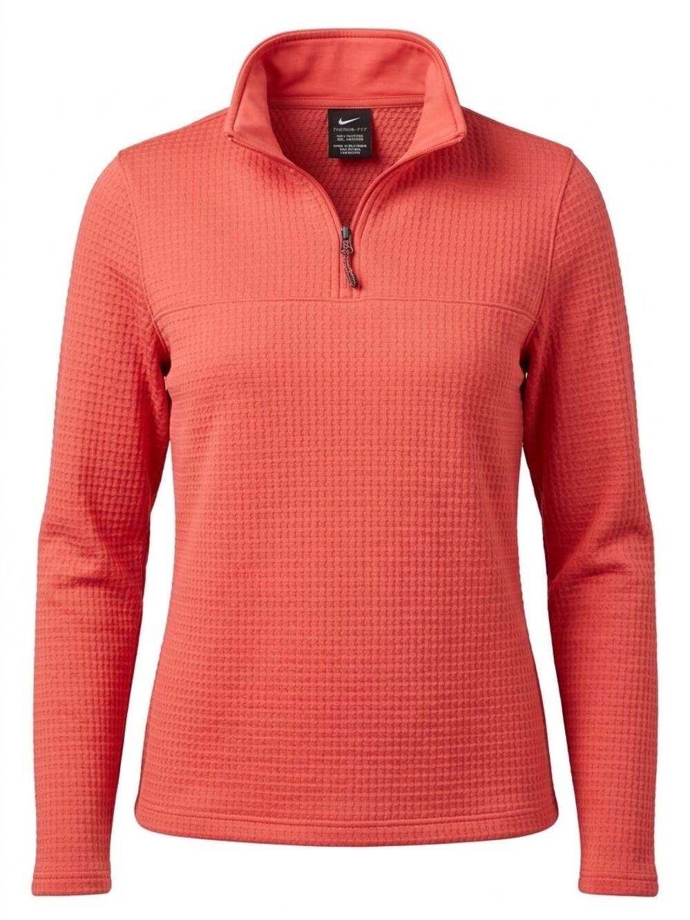 Nike Golf Women’s Therma-FIT 1/4 Zip Pullover Jacket - Coral / Salmon Pink